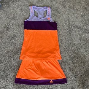 Adidas tennis outfit skort XS tank S